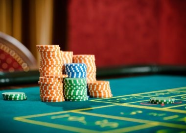 Live roulette wheel in professional studio setting